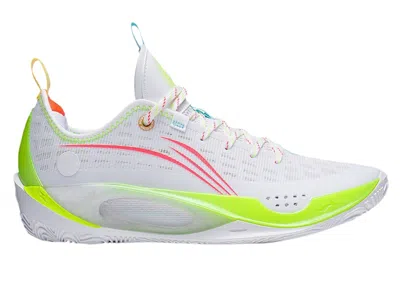 Pre-owned Li-ning Men's Lining Wade 808 2 Energy Sneakers In White/volt/pink In Multi