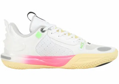 Pre-owned Li-ning Men's Lining Wade All City 11 Blossom Sneakers In White/pink/orange