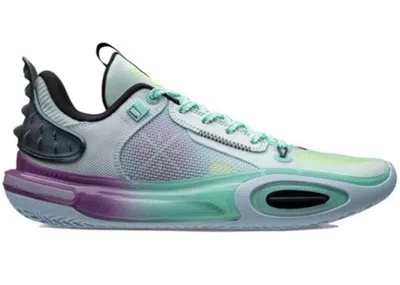 Pre-owned Li-ning Men's Lining Wade All City 11 Ice Blood Sneakers In Mint/purple In Multi