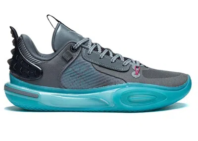 Pre-owned Li-ning Men's Lining Wade All City 11 Team No Sleep Sneakers In Grey/blue In Multi