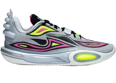 Pre-owned Li-ning Men's Lining Wade All City 11 V2 Ashes Sneakers In Grey/pink/black In Multi