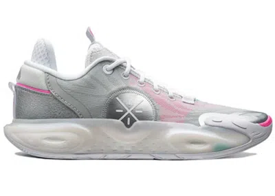 Pre-owned Li-ning Men's Lining Wade All City 12 Birthday Sneakers In Silver/pink In Multi
