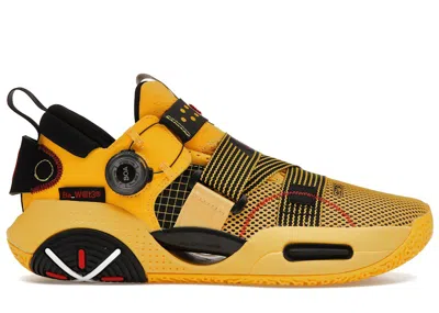 Pre-owned Li-ning Men's Lining Wade All City 9 V2 Boa Bruce Lee Sneakers In Yellow/black/red In Multi