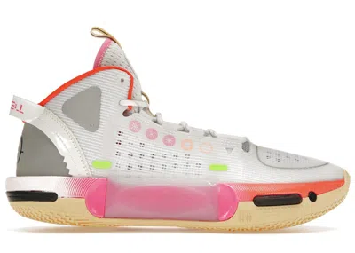 Pre-owned Li-ning Men's Lining Wade Shadow 4 Blossom Sneakers In White/pink