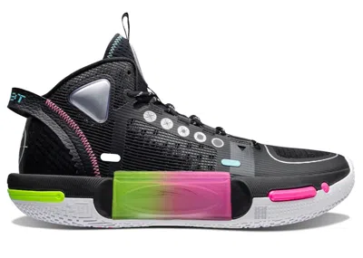 Pre-owned Li-ning Men's Lining Wade Shadow 4 Neon Sneakers In Black