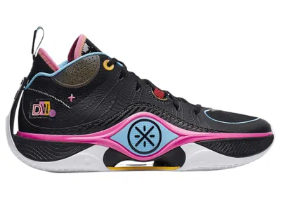 Pre-owned Li-ning Men's Lining Wade Shadow 5 Miami Nights Sneakers In Black/blue/pink