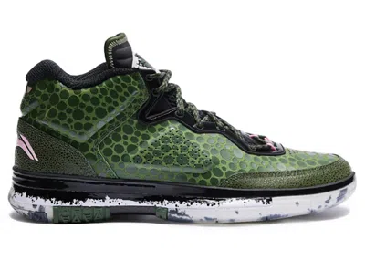 Pre-owned Li-ning Men's Lining Way Of Wade 1 Stingray Sneakers In Green/white/black In Multi