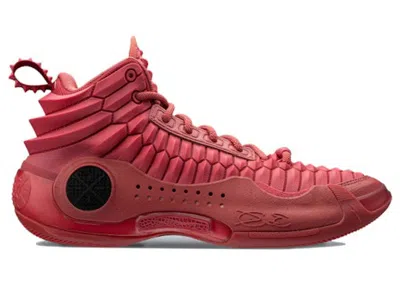 Pre-owned Li-ning Men's Lining Way Of Wade 10 Dragon Sneakers In Red
