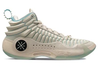 Pre-owned Li-ning Men's Lining Way Of Wade 10 Dragon Sneakers In White/mint Green