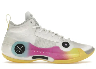 Pre-owned Li-ning Men's Lining Way Of Wade 10 Florida Sunshine State Sneakers In White/pink/yellow In Multi