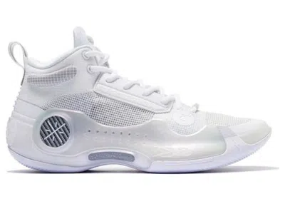 Pre-owned Li-ning Men's Lining Way Of Wade 10 Hot Sneakers In White/platinum
