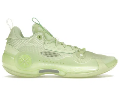 Pre-owned Li-ning Men's Lining Way Of Wade 10 Low Avocado Sneakers In Green Oxide/wonder White/gum