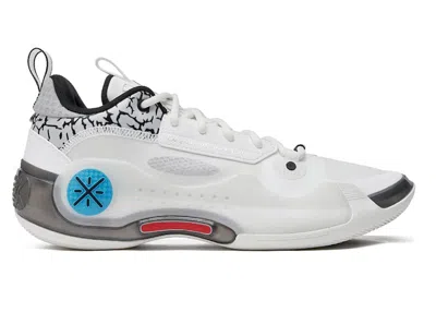 Pre-owned Li-ning Men's Lining Way Of Wade 10 Low Black Flash Sneakers In White