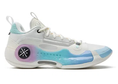 Pre-owned Li-ning Men's Lining Way Of Wade 10 Low Cotton Candy Sneakers In White/blue/purple In Multi