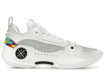 Pre-owned Li-ning Men's Lining Way Of Wade 10 Low Pixel Sneakers In White