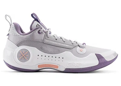 Pre-owned Li-ning Men's Lining Way Of Wade 10 Low Sneakers In Grey/lavender In Multi