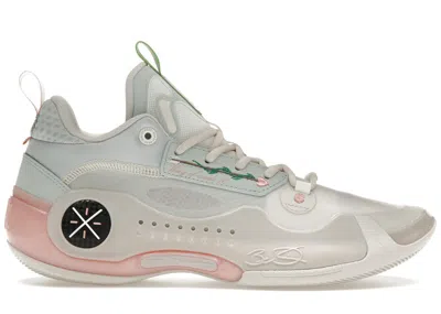 Pre-owned Li-ning Men's Lining Way Of Wade 10 Low Valentine's Day Sneakers In Moon Night Grey/jade/pink