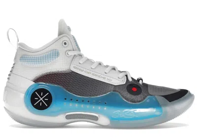 Pre-owned Li-ning Men's Lining Way Of Wade 10 Team No Sleep Sneakers In Grey/white/blue In Multi