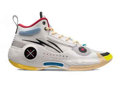 Pre-owned Li-ning Men's Lining Way Of Wade 10 Test R1 Sneakers In White/black/red