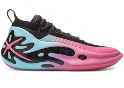 Pre-owned Li-ning Men's Lining Way Of Wade 11 Miami Vice Sneakers In Black/blue/pink In Multi