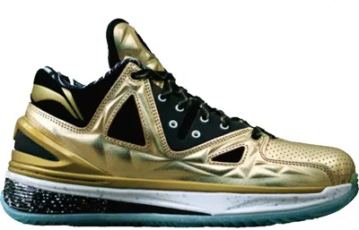 Pre-owned Li-ning Men's Lining Way Of Wade 2.5 Encore Gold Rush Sneakers In Golden/black