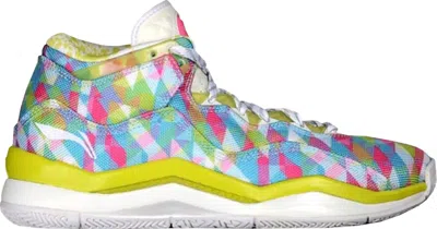 Pre-owned Li-ning Men's Lining Way Of Wade 3 Razfuego Sneakers In Yellow/white/pink In Multi