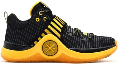 Pre-owned Li-ning Men's Lining Way Of Wade 6 Caution Sneakers In Black/yellow