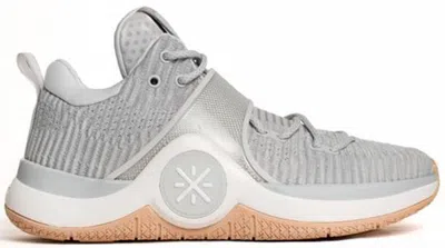 Pre-owned Li-ning Men's Lining Way Of Wade 6 Satori Sneakers In Glacier Grey/gum In Gray