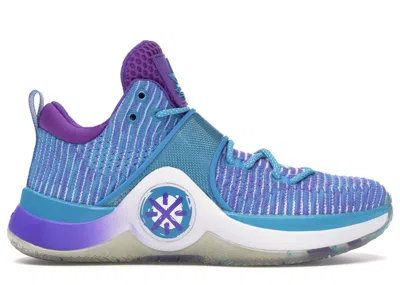 Pre-owned Li-ning Men's Lining Way Of Wade 6 The Edition Boutique Art Basel Sneakers In Blue/purple/white In Multi