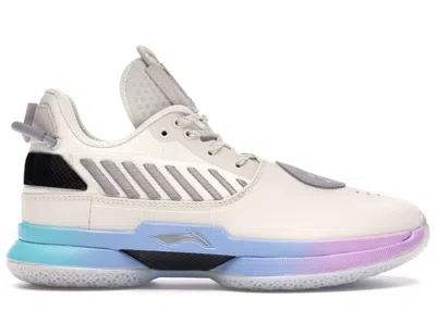 Pre-owned Li-ning Men's Lining Way Of Wade 7 Cotton Candy Sneakers In Pearl White/coagulation Snow Grey/blue Violet