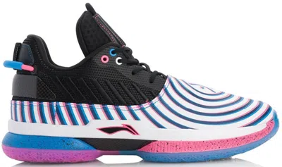 Pre-owned Li-ning Men's Lining Way Of Wade 7 Dizzy Sneakers In White/pink/blue In Multi