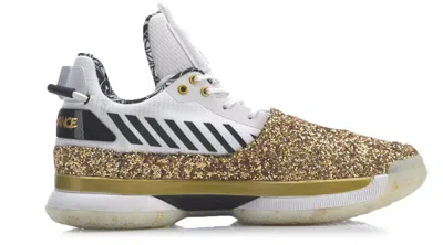 Pre-owned Li-ning Men's Lining Way Of Wade 7 One Last Dance Home Sneakers In White/gold In Multi