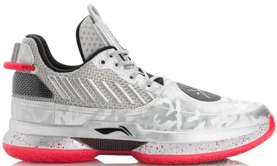 Pre-owned Li-ning Men's Lining Way Of Wade 7 Veterans Day Sneakers In Silver Grey/standard Black/cherry Red In Multi