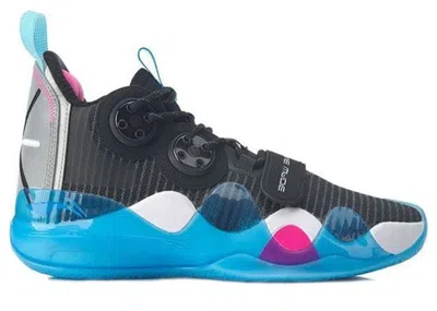 Pre-owned Li-ning Men's Lining Way Of Wade 8 Team No Sleep Sneakers In Black/blue/white
