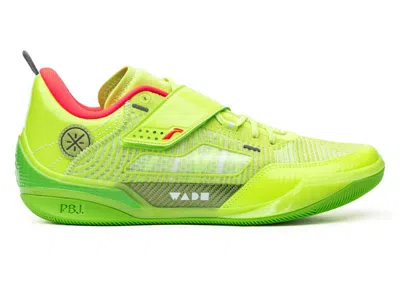 Pre-owned Li-ning Men's Lining Way Of Wade 808 4 Ultra Ice Lime Sneakers In Green/red