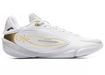 Pre-owned Li-ning Men's Lining Way Of Wade 808 5 Road To Glory Sneakers In White/gold In Multi