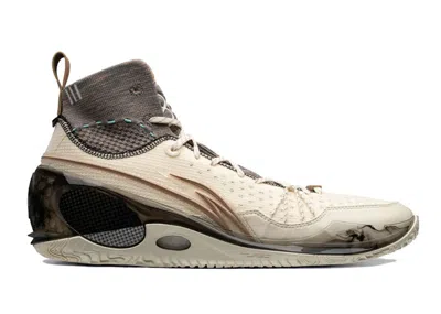 Pre-owned Li-ning Men's Lining Way Of Wade 808 Ultra V2 Year Of The Dragon Sneakers In Beige/brown