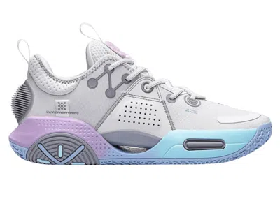 Pre-owned Li-ning Men's Lining Way Of Wade 9 All City Cotton Candy Sneakers In White/purple In Multi