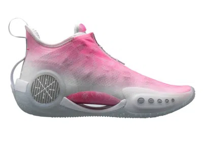 Pre-owned Li-ning Men's Lining Way Of Wade 9 Blossom Sneakers In White/pink
