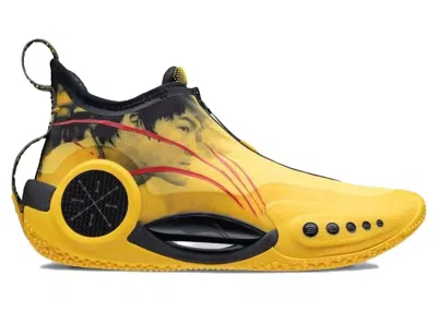 Pre-owned Li-ning Men's Lining Way Of Wade 9 Bruce Lee Sneakers In Yellow/black