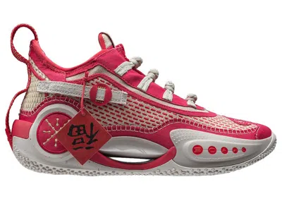 Pre-owned Li-ning Men's Lining Way Of Wade 9 Cny Harvest Sneakers In Red/grey In Multi