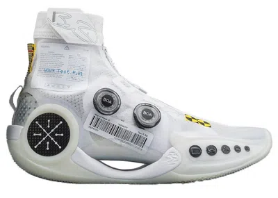 Pre-owned Li-ning Men's Lining Way Of Wade 9 Infinity Test R1 Sneakers In White/black/yellow