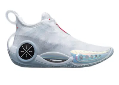 Pre-owned Li-ning Men's Lining Way Of Wade 9 Miami 305 Sneakers In White/red/blue In Multi