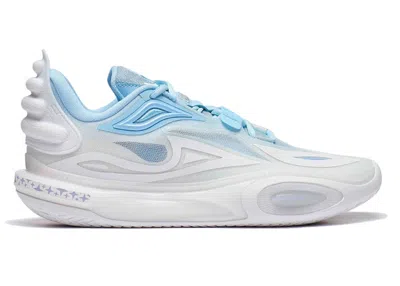 Pre-owned Li-ning Men's Lining Way Of Wade All City 11 V2 Ice Blood Sneakers In Ice Blue/white
