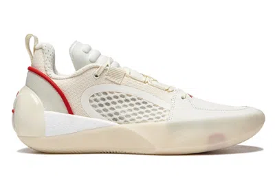 Pre-owned Li-ning Men's Lining Way Of Wade All City 12 Encore 305 Sneakers In White/red/beige In Multi
