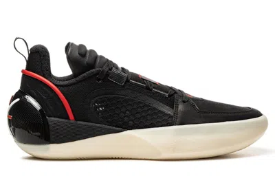 Pre-owned Li-ning Men's Lining Way Of Wade All City 12 Encore Misty Step Sneakers In Black/cream/red
