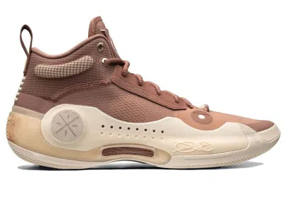 Pre-owned Li-ning Men's Lining Way Of Wade Low 10 Hall Of Fame Sneakers In Beige/cream