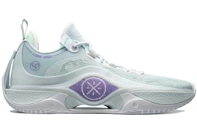 Pre-owned Li-ning Men's Lining Way Of Wade Shadow 5 V2 Aurora Sneakers In Light Blue/white