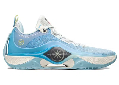 Pre-owned Li-ning Men's Lining Way Of Wade Shadow 5 V2 Skyline Sneakers In Blue/white In Multi
