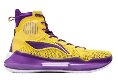Pre-owned Li-ning Men's Lining Yushuai 13 Lakers Sneakers In Yellow/purple In Multi